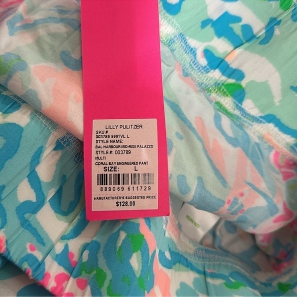 Lilly Pulitzer Lorena Breezy Palazzo Pants
Multi Sink Or Swim NWT Sz L - Picture 8 of 8